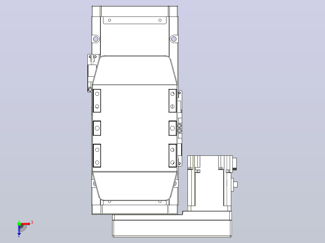 滚珠丝杠直线轴内置导轨TPA-GCR-120-1610C-L50-ML-M40-N3俯视图