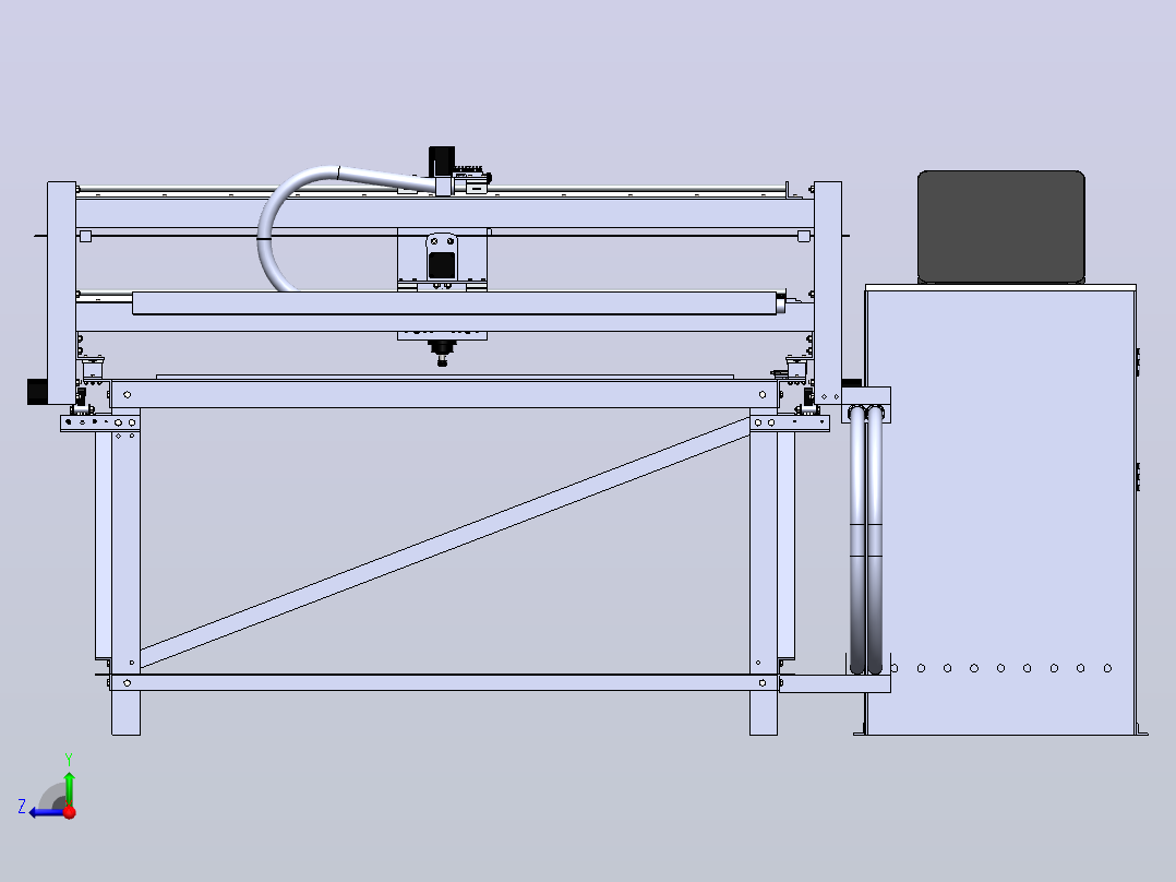 52-1300mm x 2500mm x 120mm雕刻机右视图