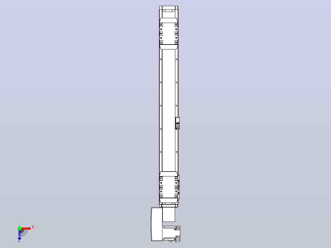 皮带直线轴双滑块型TPA-GCBS-80-P60-L250-QL-M20-N3俯视图