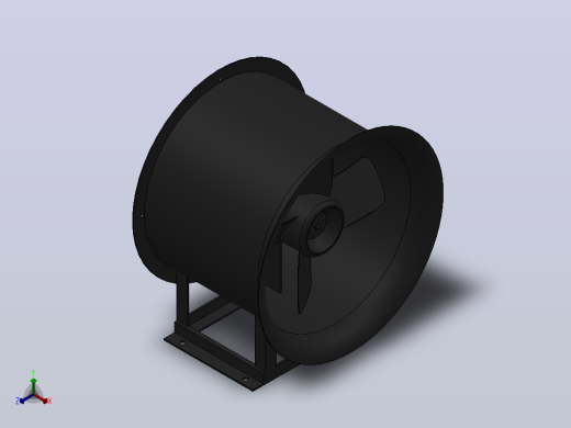 T35、BT25No3.13-7.1A轴流通风机[T35(A)系列低噪声轴流风机-3.15A]正等轴测缩略图