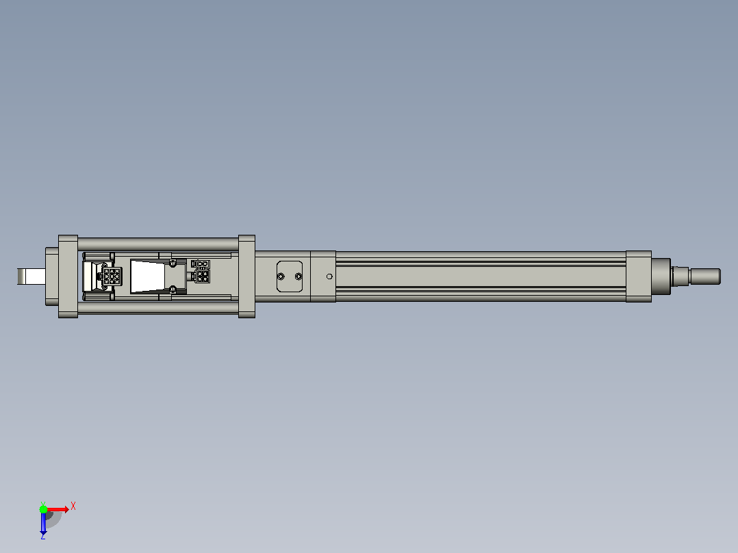 轻载电动缸TPA-ESR25-1002C-L150-M-CA-W-P10-C3俯视图