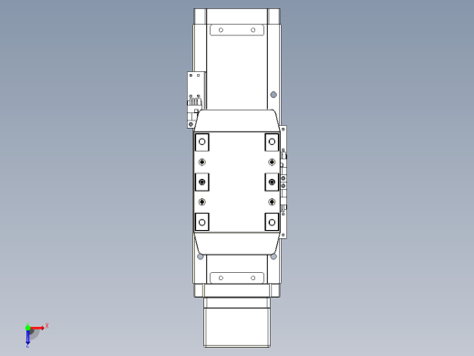滚珠丝杠直线轴内置导轨TPA-GCR-80-1610C-L50-MP-M20-N3俯视缩略图
