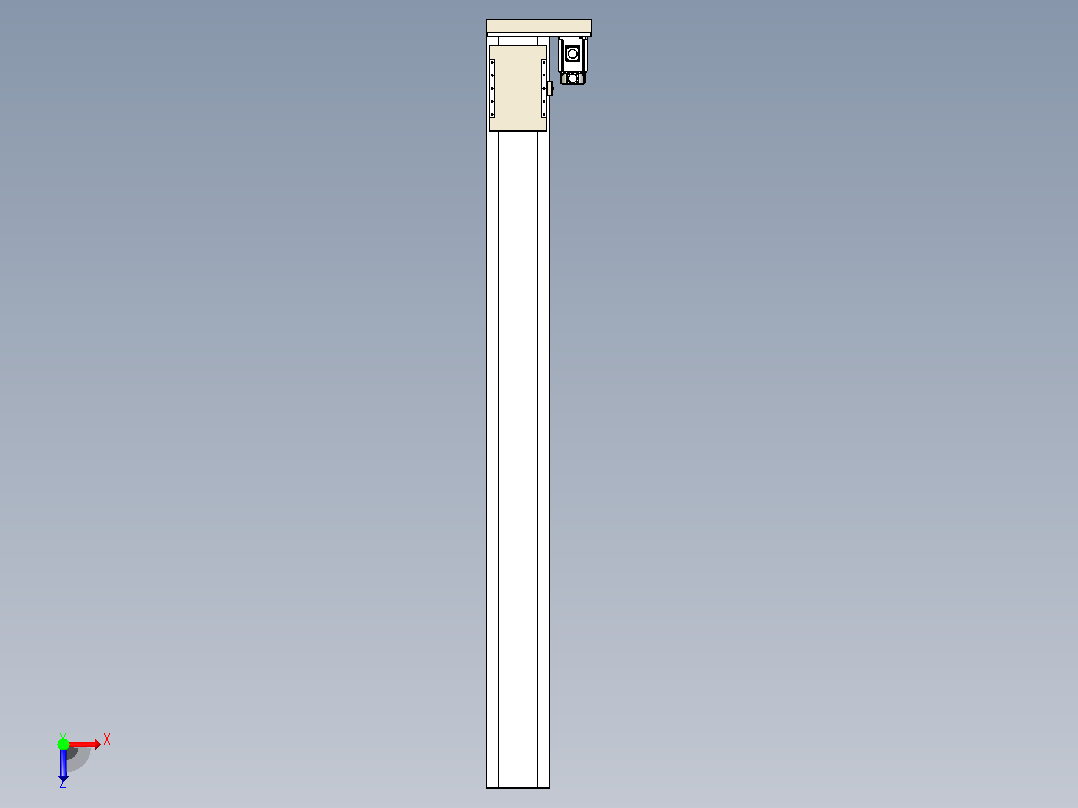 滚珠丝杠直线轴带导轨全封闭TPA-HCR-220D-3210C-L2250-ML-C-P1K-N3俯视图