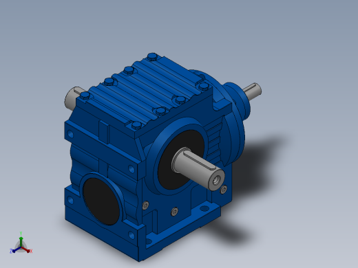 SS97轴输入的斜齿-蜗轮蜗杆减速机S97S97-23.79-M1-A+B