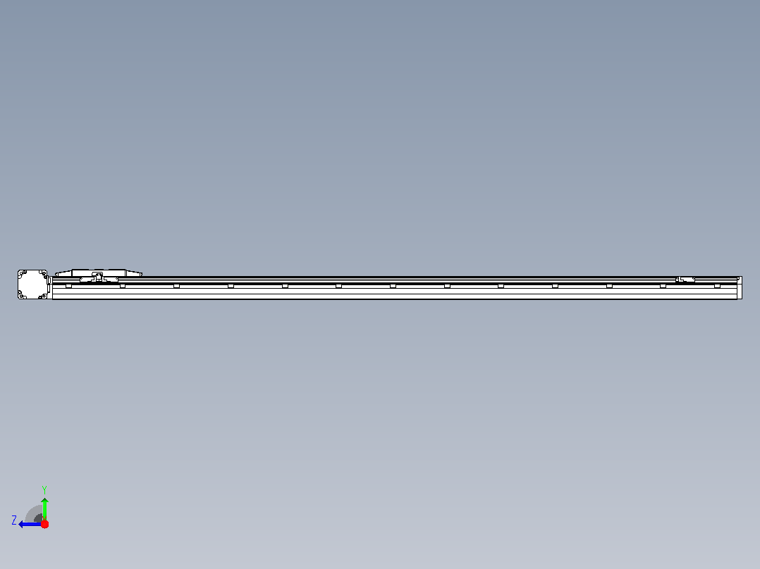 机器人皮带驱动直线轴TPA-GCB-150-P80-L1600-DL-M75-N3右视图