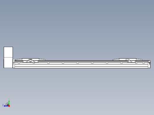 皮带直线轴双滑块型TPA-GCBS-120-P70-L225-RU-M20-N3右视缩略图