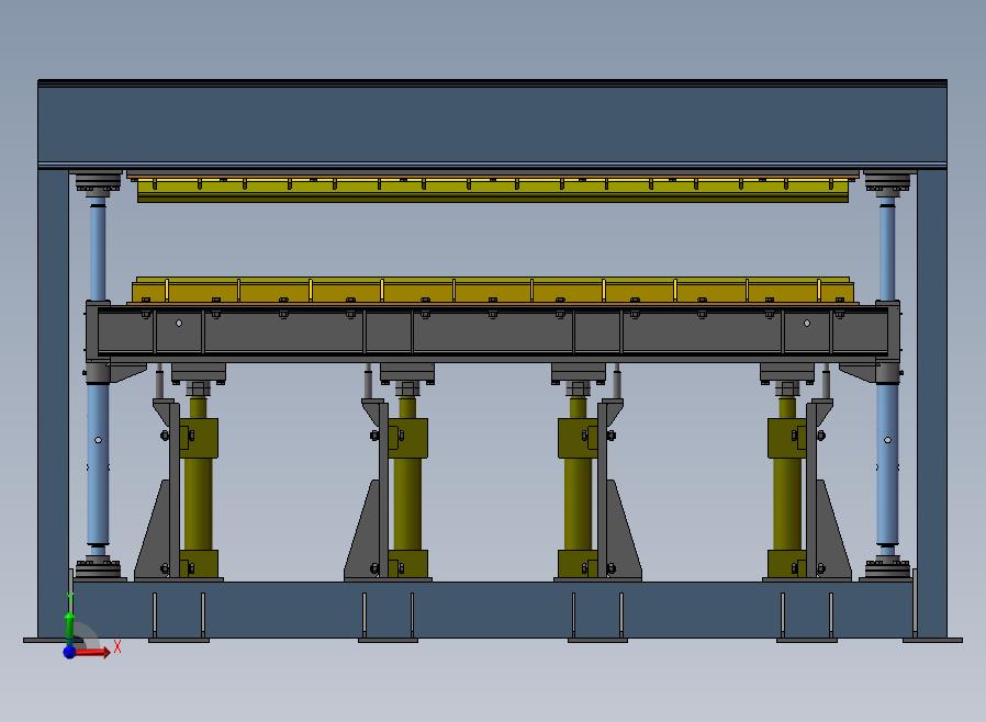 B25-液压压力机前视图