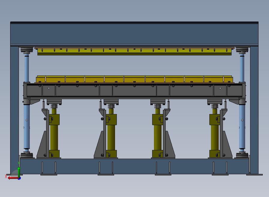 B25-液压压力机后视图
