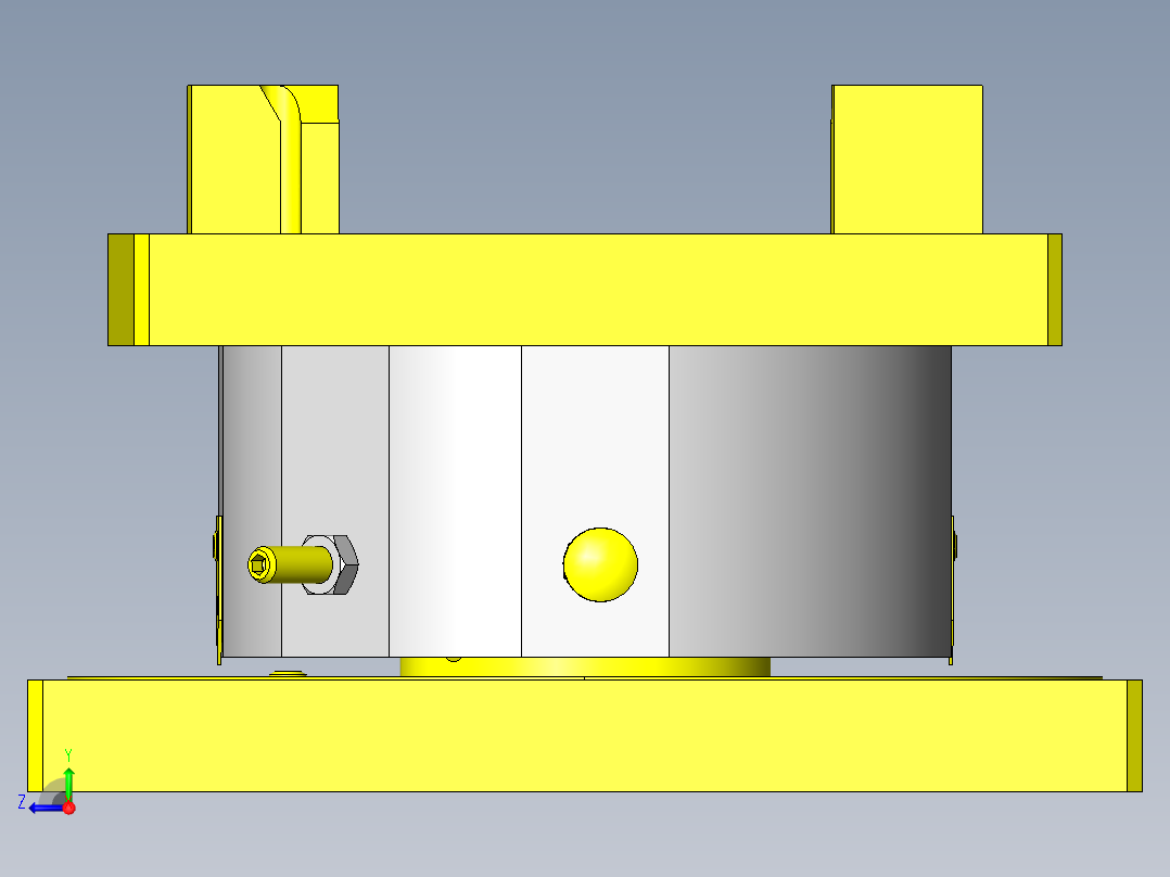 简易旋转滑台右视图