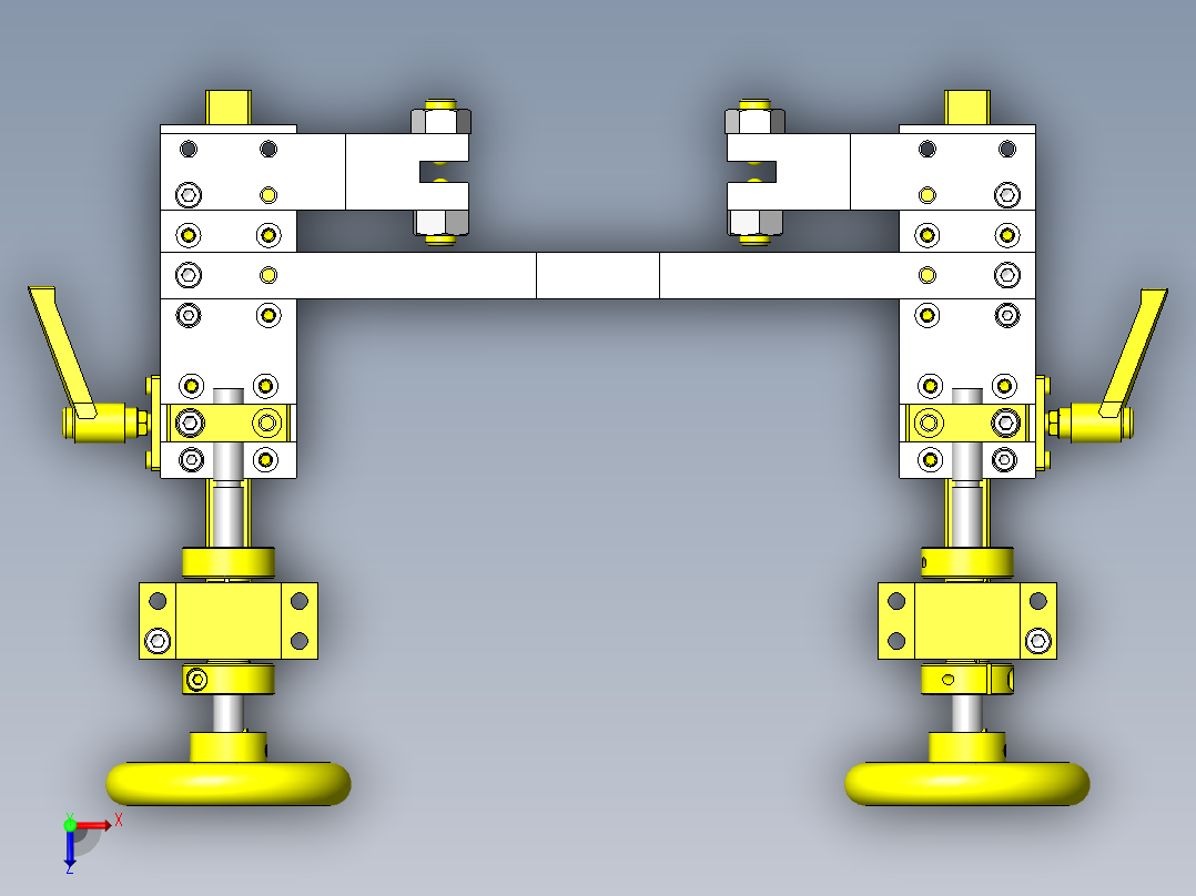 转印辊微调组件俯视图