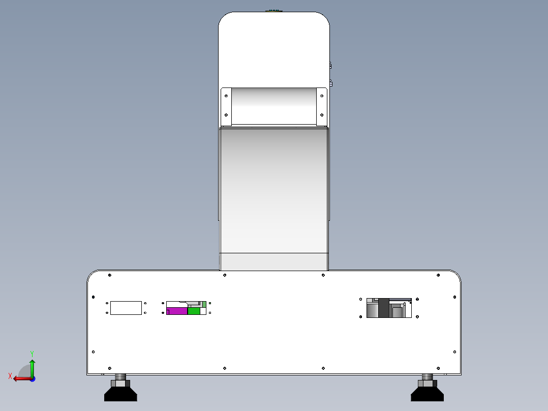 手机外壳高度检测治具后视图