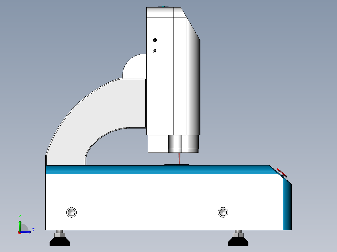 手机外壳高度检测治具左视图