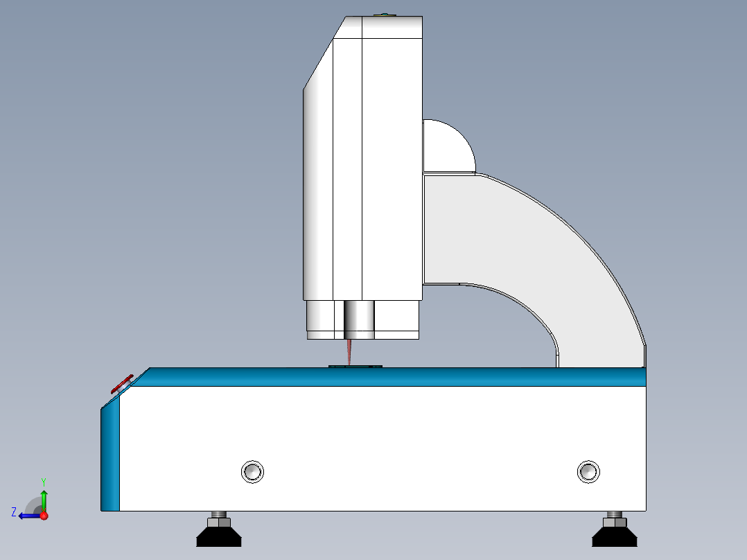 手机外壳高度检测治具右视图