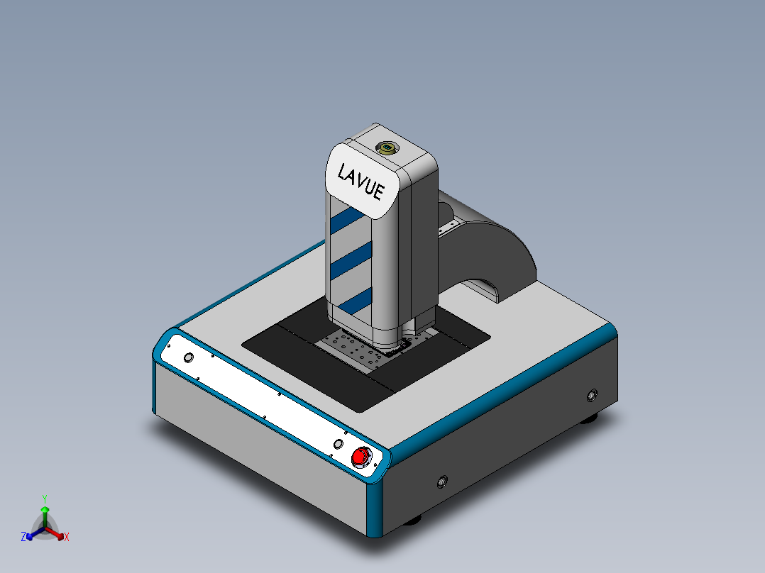 手机外壳高度检测治具正等轴测图