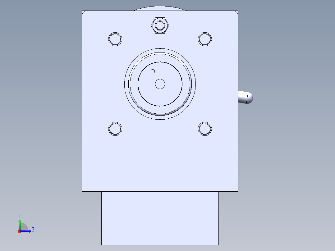 圆管夹具sw16可编辑左视图