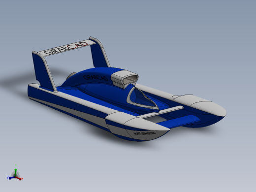 水上滑行艇模型