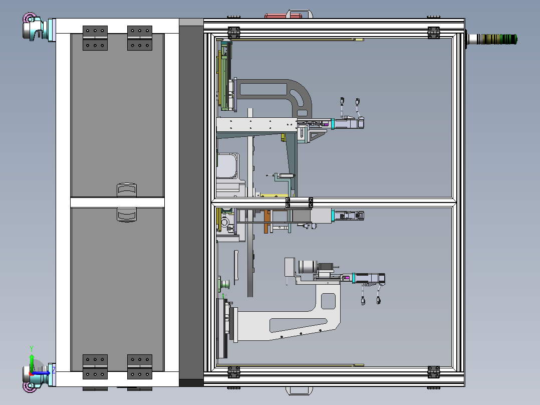 自动检测设备含bom sw17可编辑左视图