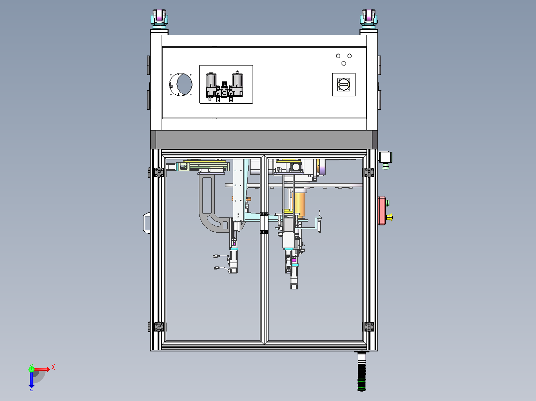 自动检测设备含bom sw17可编辑俯视图