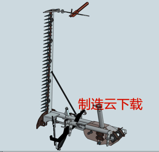 除草机灌木修剪机3D模型缩略图