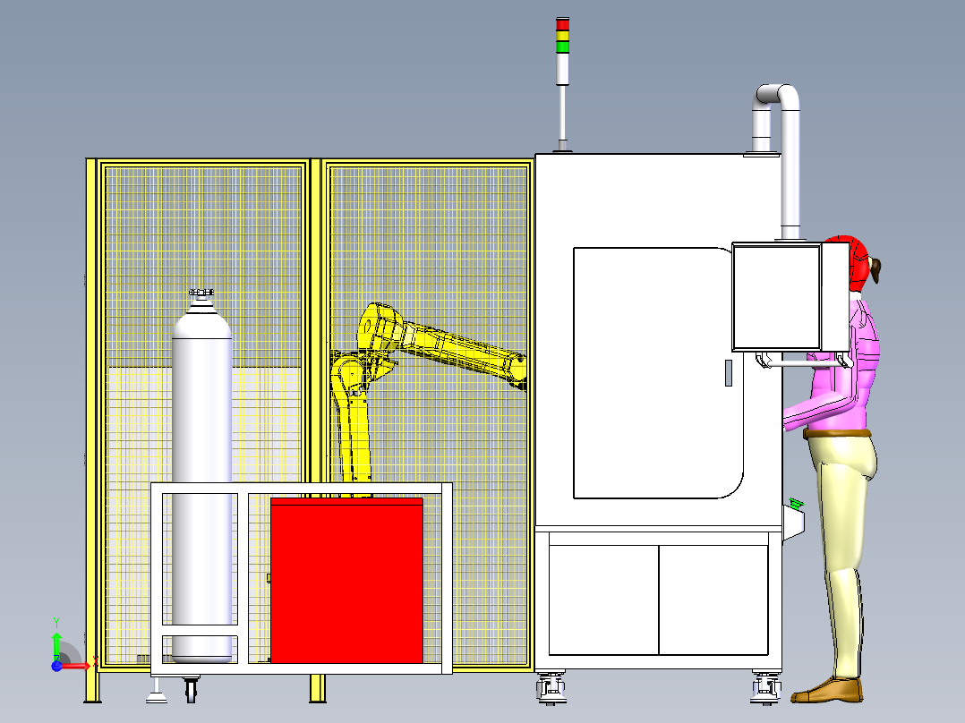 半自动氩弧焊设备前视图