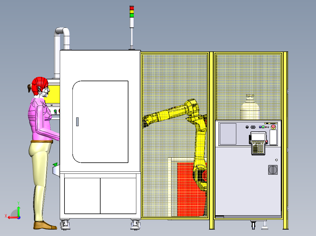 半自动氩弧焊设备后视图