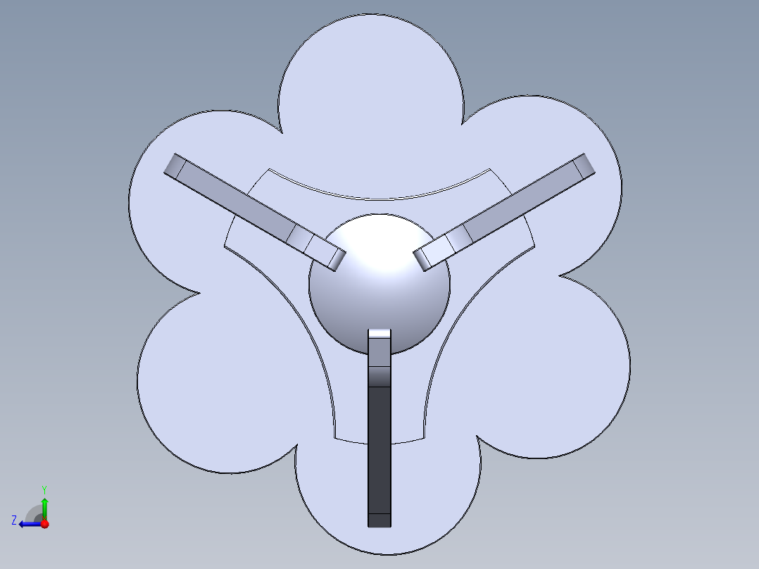 solidworks 玩具抓取器右视图