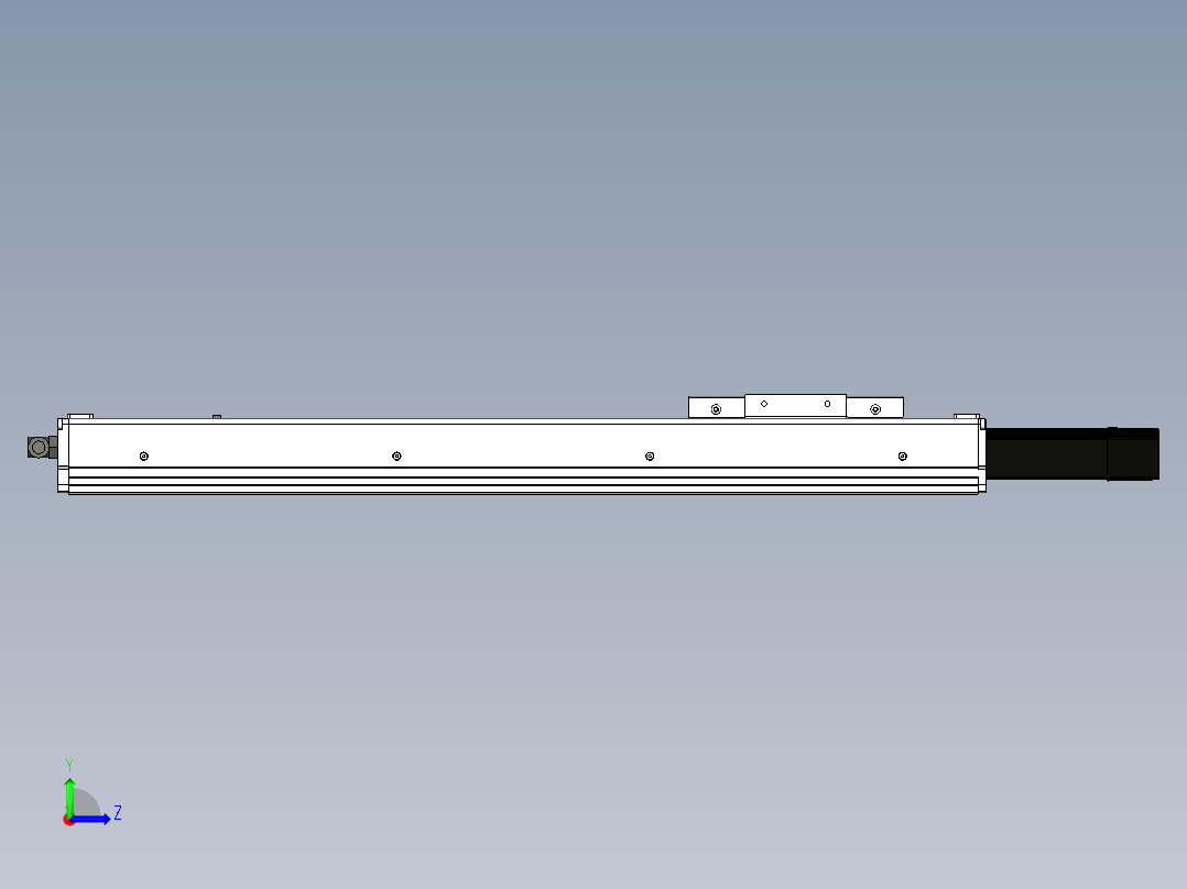Toyo东佑达直线模组-ECH10-450-BC+煞車左视图