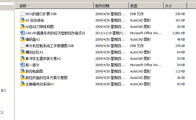 CA6140普通车床的经济型数控改造设计