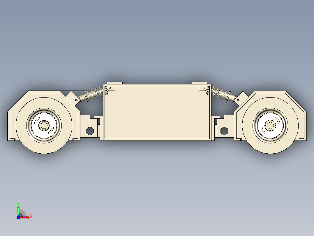 麦克拉姆轮底盘AGV前视图