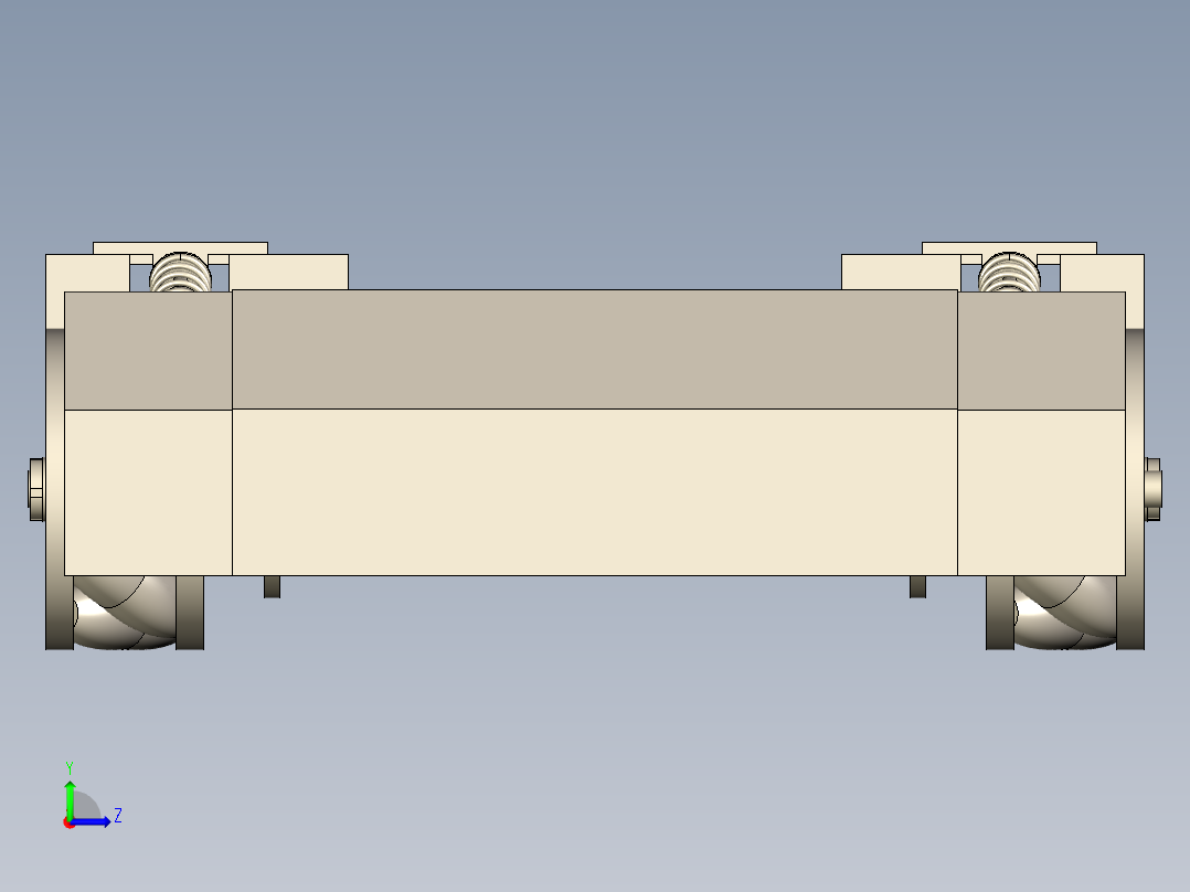 麦克拉姆轮底盘AGV左视图