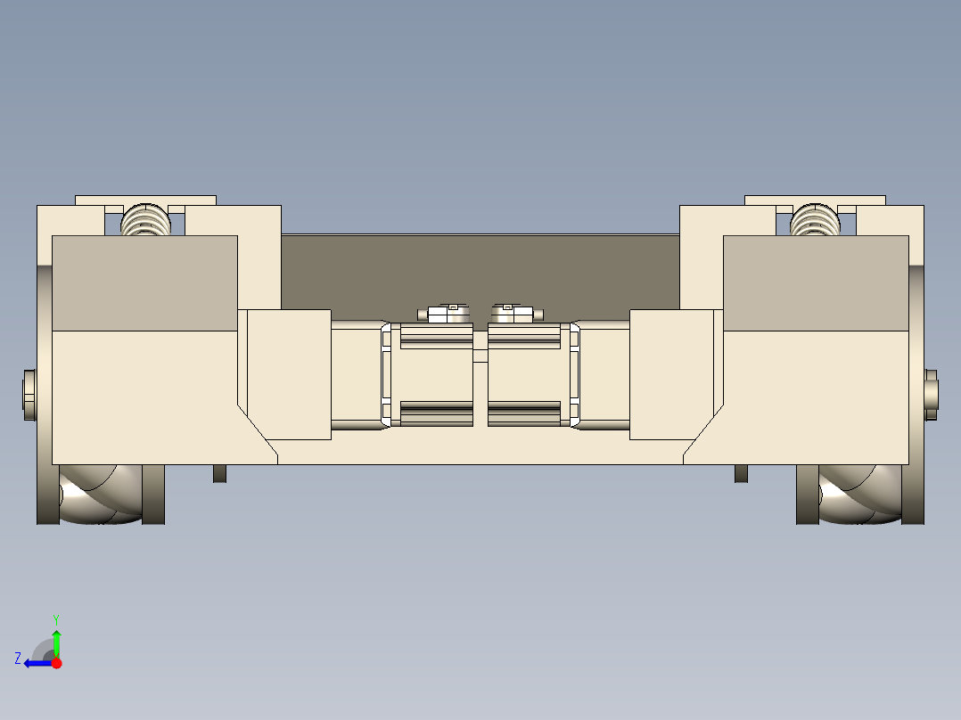 麦克拉姆轮底盘AGV右视图