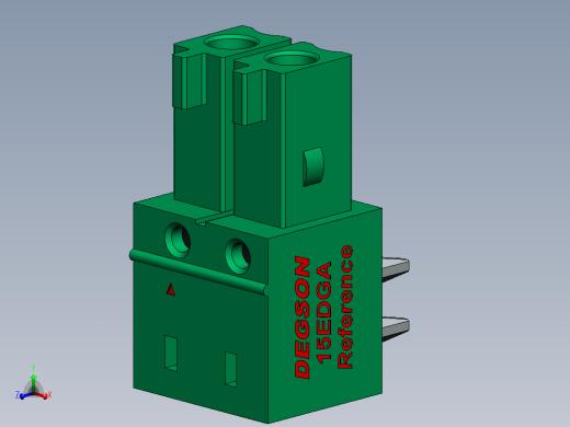 DEGSON 15EDG 系列 3.5mm 插拔式接线端子 FullPack-15EDGA-3.5-xxP-14-00AH