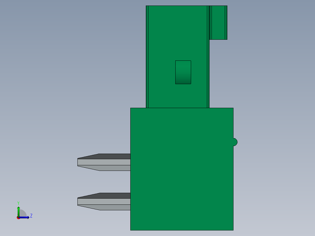 DEGSON 15EDG 系列 3.5mm 插拔式接线端子 FullPack-15EDGA-3.5-xxP-14-00AH左视图
