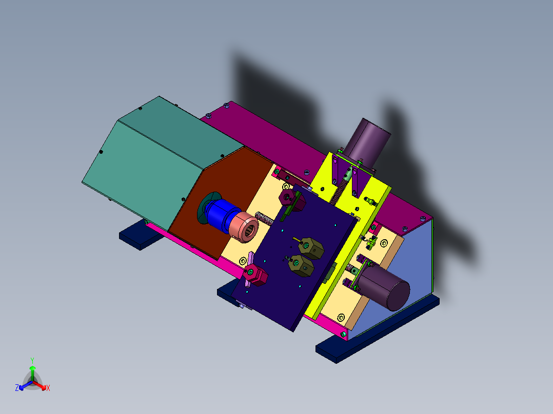 打孔开槽切削多功能微型车床