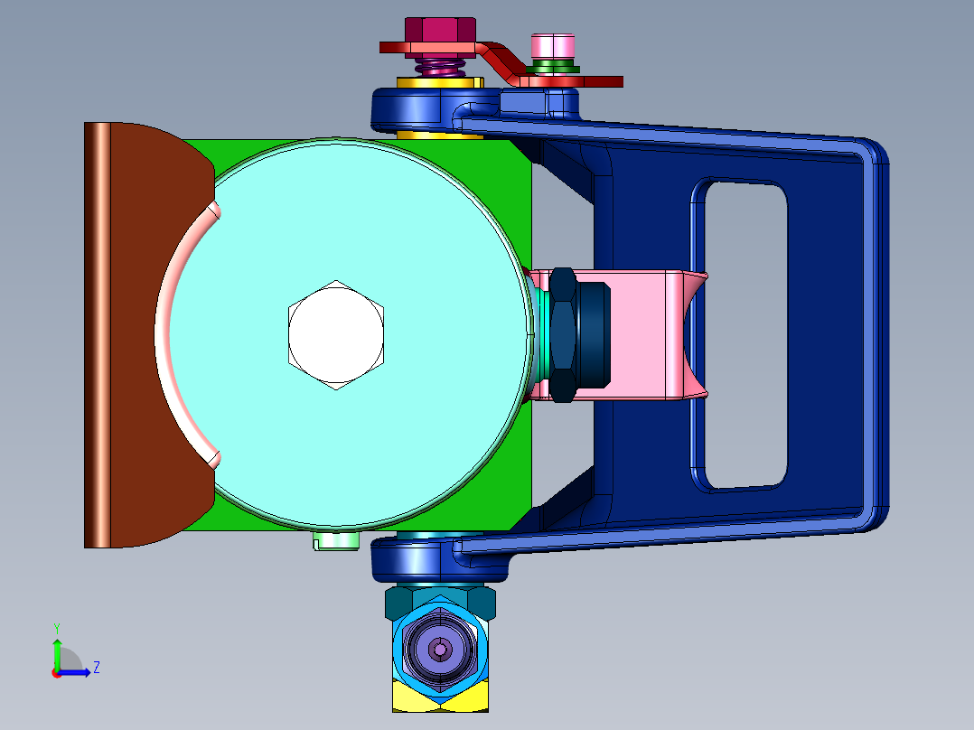 脚踏气动驱动液压泵左视图