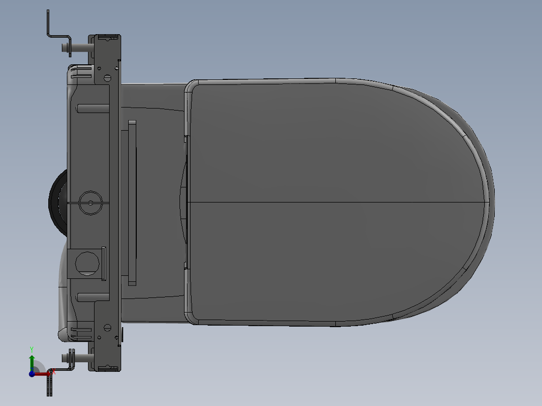 壁挂式马桶前视图