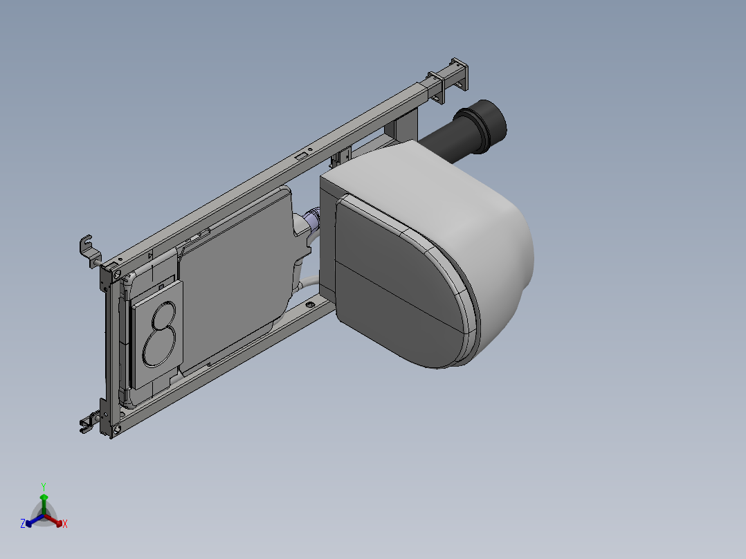 壁挂式马桶正等轴测图