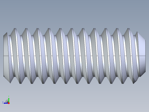 UNC 平头紧定螺钉-UNC SET SCREW 5-40 x0.3125.STEP右视缩略图