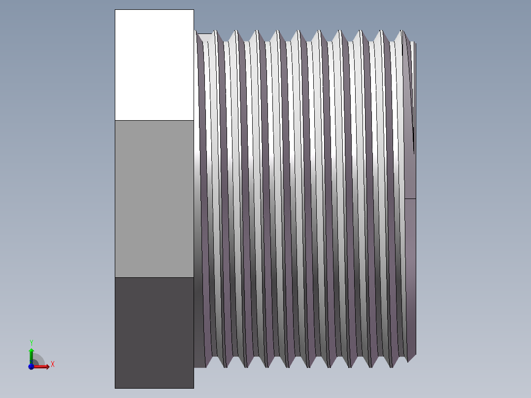 转接头-内外丝异径 DN20-DN10前视图