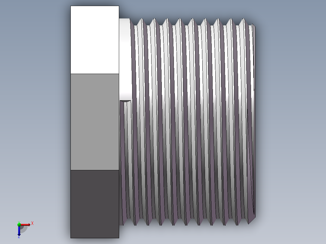 转接头-内外丝异径 DN20-DN10俯视图
