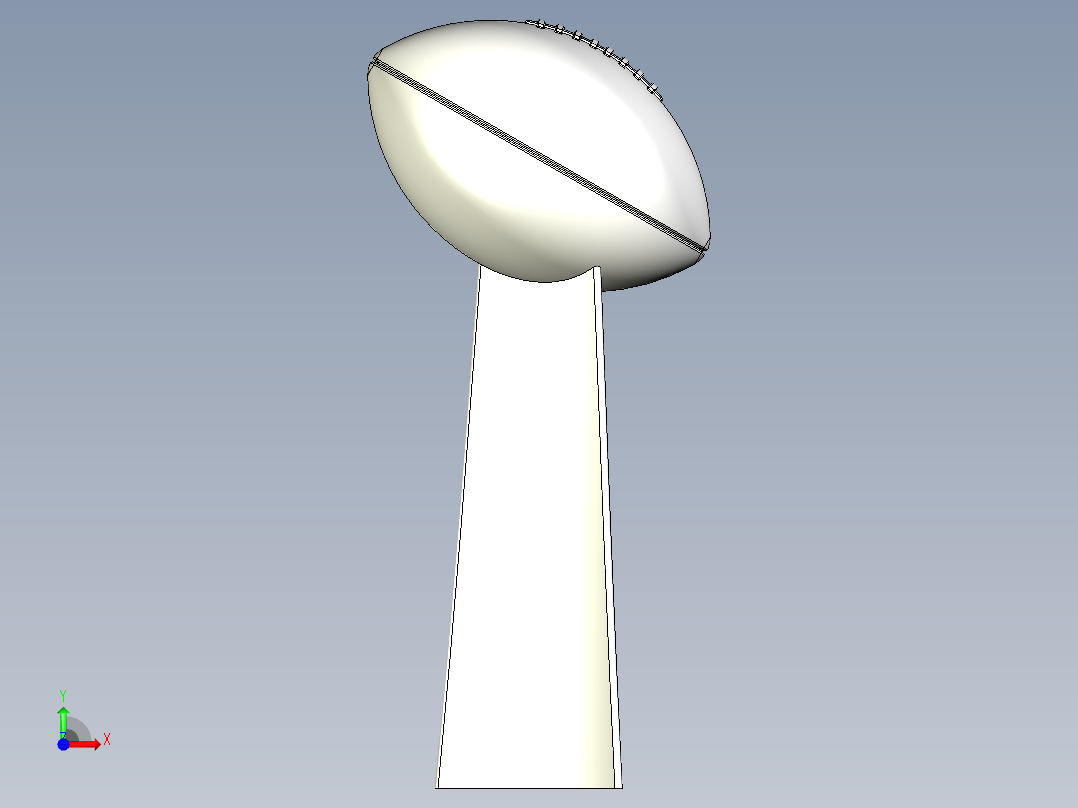 隆巴迪奖杯前视图