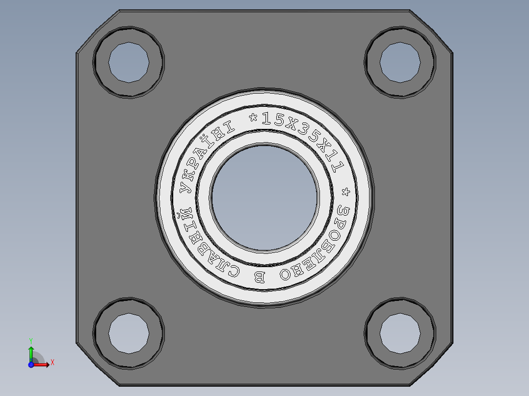 一些滑块同步轮轴承前视图
