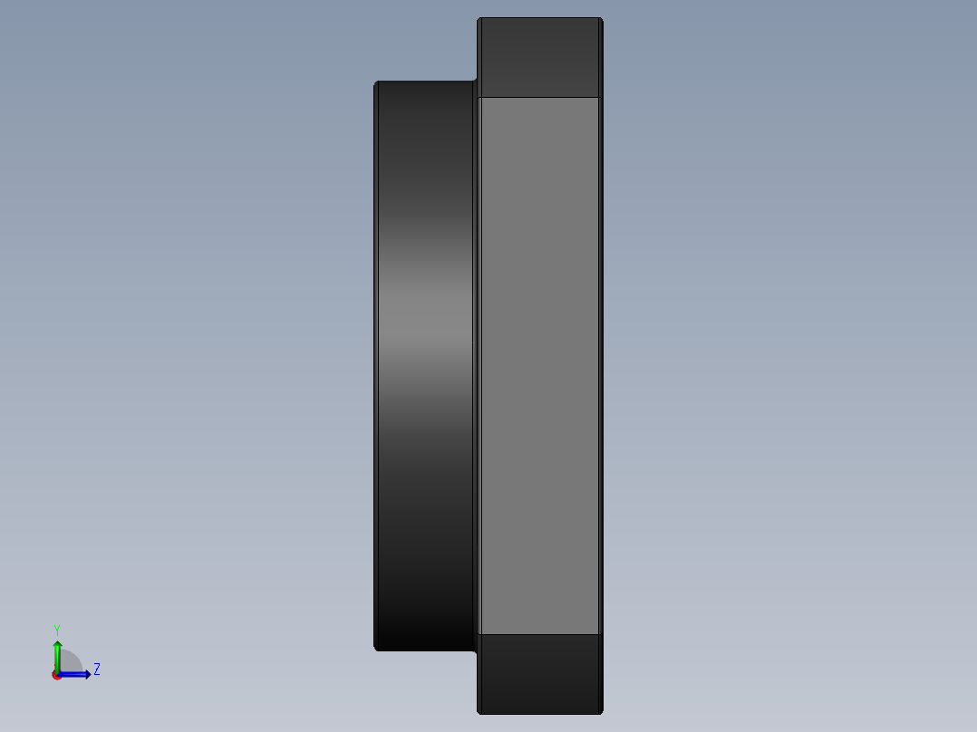 一些滑块同步轮轴承左视图