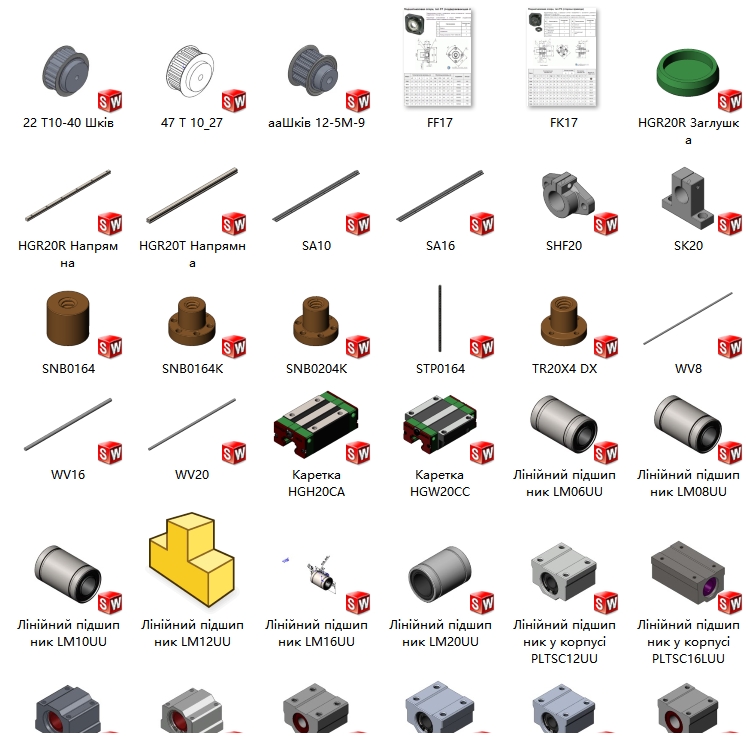 一些滑块同步轮轴承