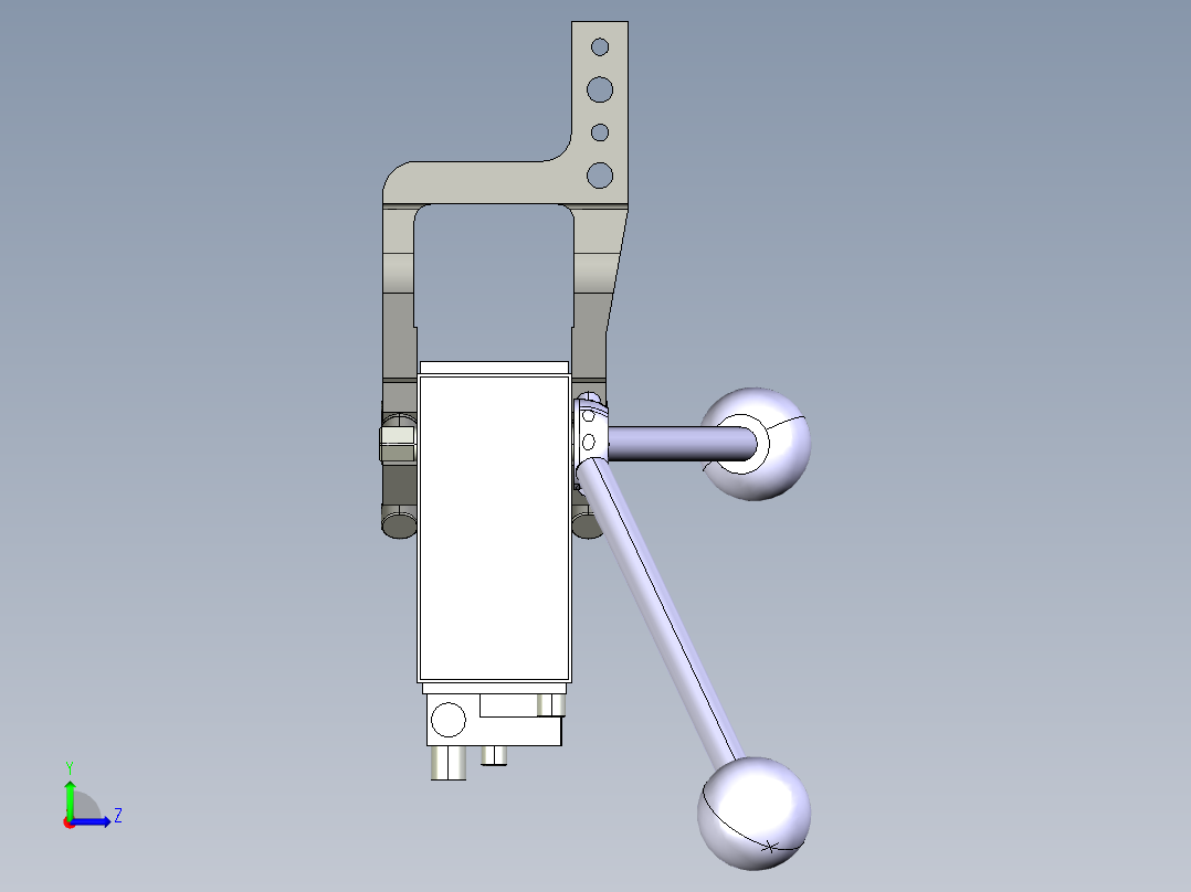 德克斯TUNKERS气缸数模V63.1 Z A12 T12 45~120 GRAD左视图