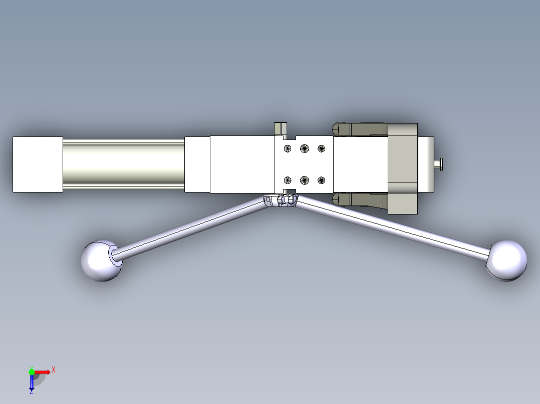 德克斯TUNKERS气缸数模V63.1 Z A12 T12 45~120 GRAD俯视图