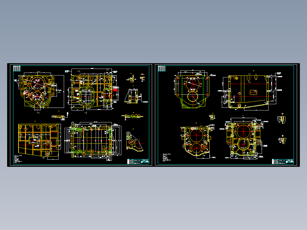 变速箱壳体机械加工工艺规程及工艺装备夹具设计【含CAD图和全套卡片】