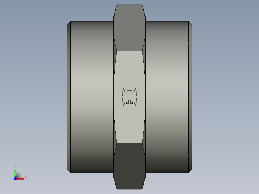 卡套式工业通用硬管接头EO Union G42LCFX前视图