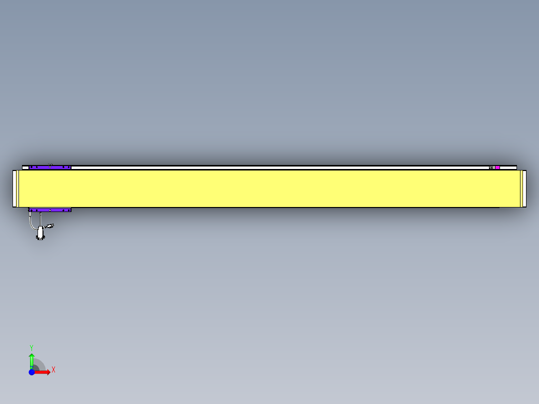威洛博VL系列直线电机模组-VL14S2-S1650前视图