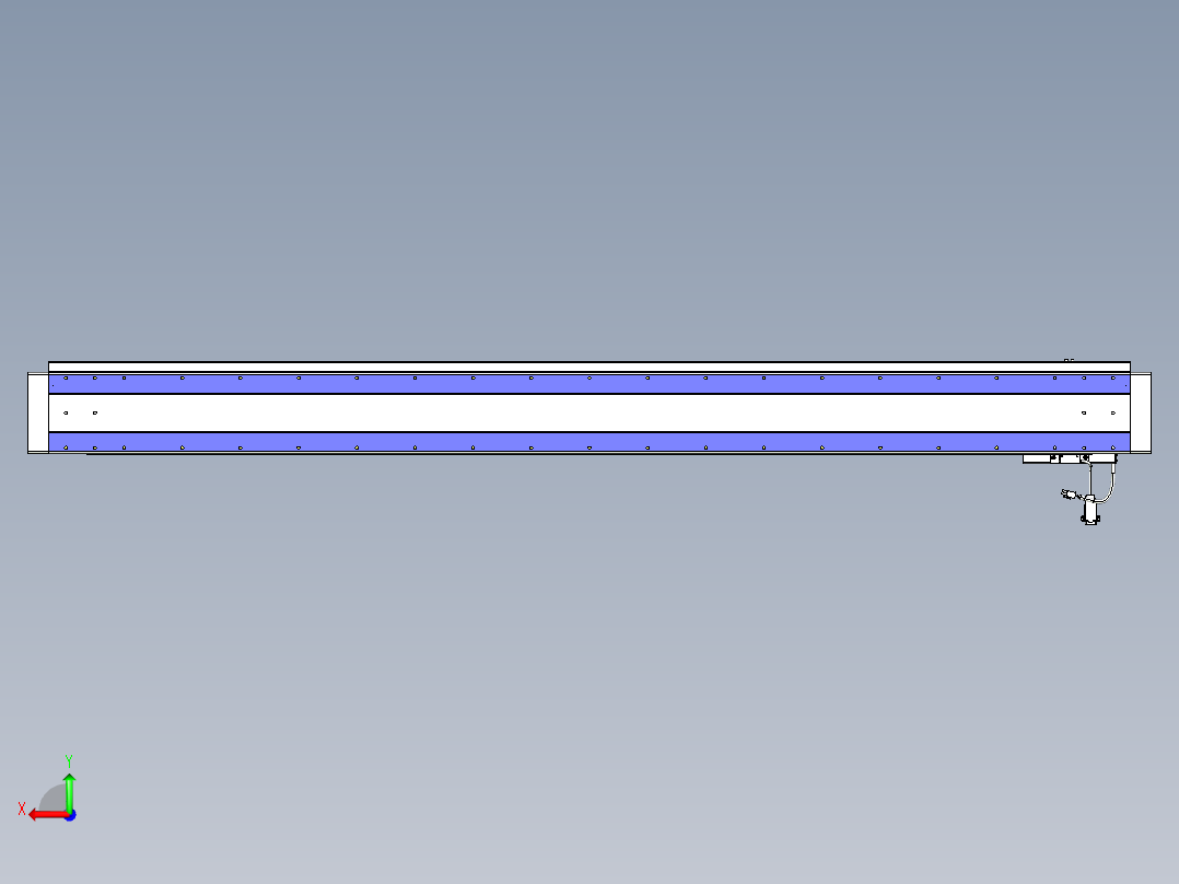威洛博VL系列直线电机模组-VL14S2-S1650后视图
